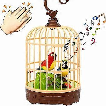 Efficient Electrical Talking Parrot Simulation Parrots Lighting Motional Birds with Cage Toy TAO
