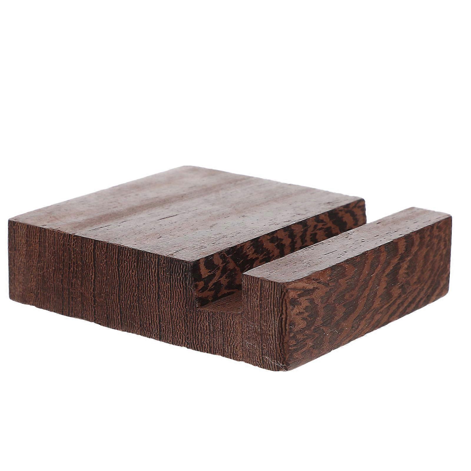 Multi-Function Phone Bracket Walnut Household Phone Rack for Decoration