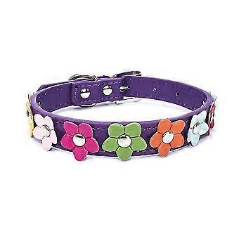 Colorful Flower Dog Collar, Stylish Pet Puppy Collars for Daily Wear and Replacement, Decorative Needs Met with Various Designs (Adjustable for Pets 2