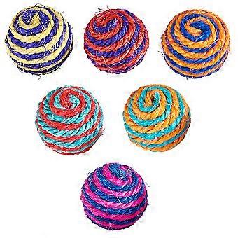 Cat Toy Sisal Ball for Teasing with 12Pcs Pack