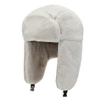 Women's Winter Balaclava Hat, Faux Rabbit Fleece-Lined Warm Neck Warmer for Outdoor Cycling, Thickened Ear Protection