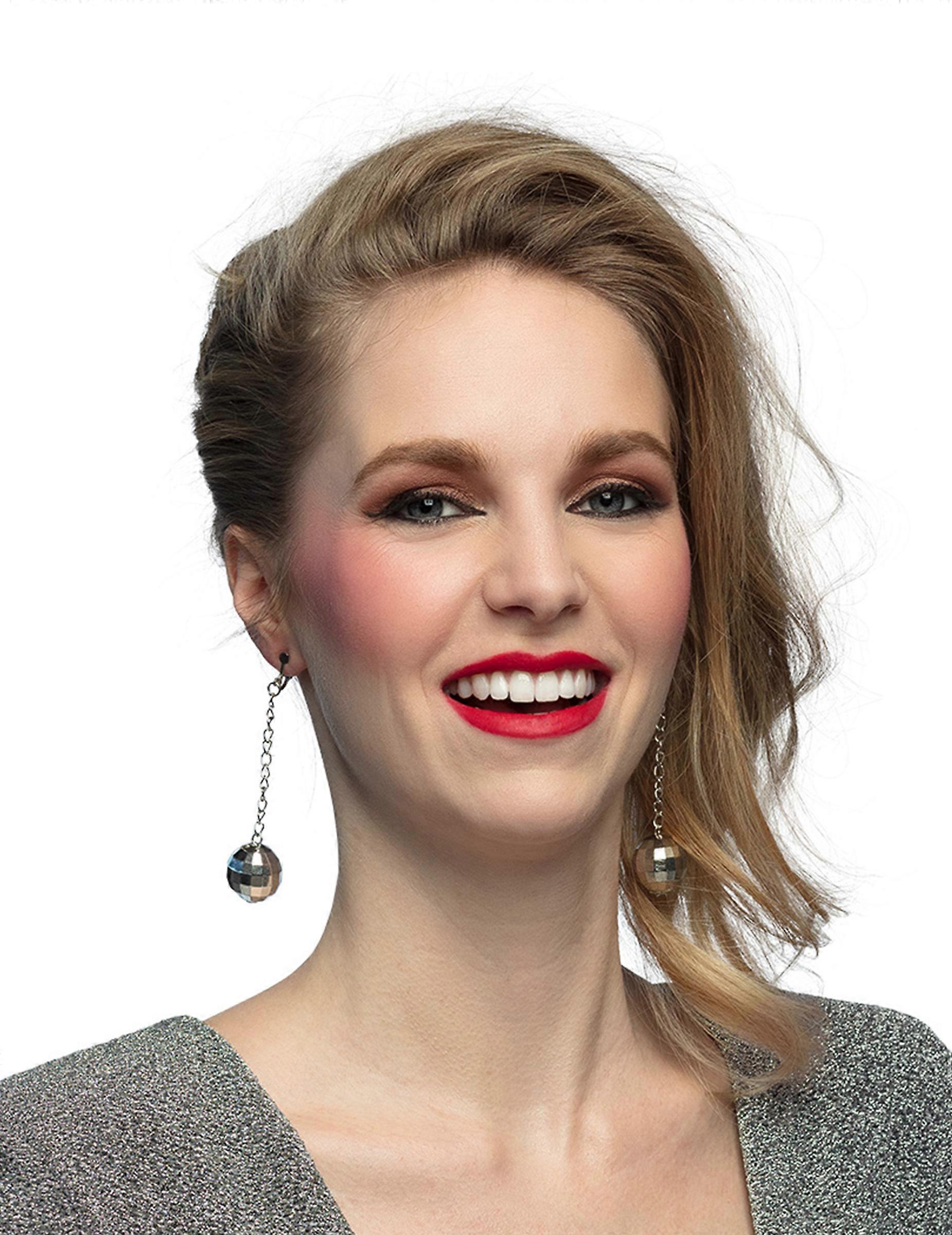 Women's disco ball earrings