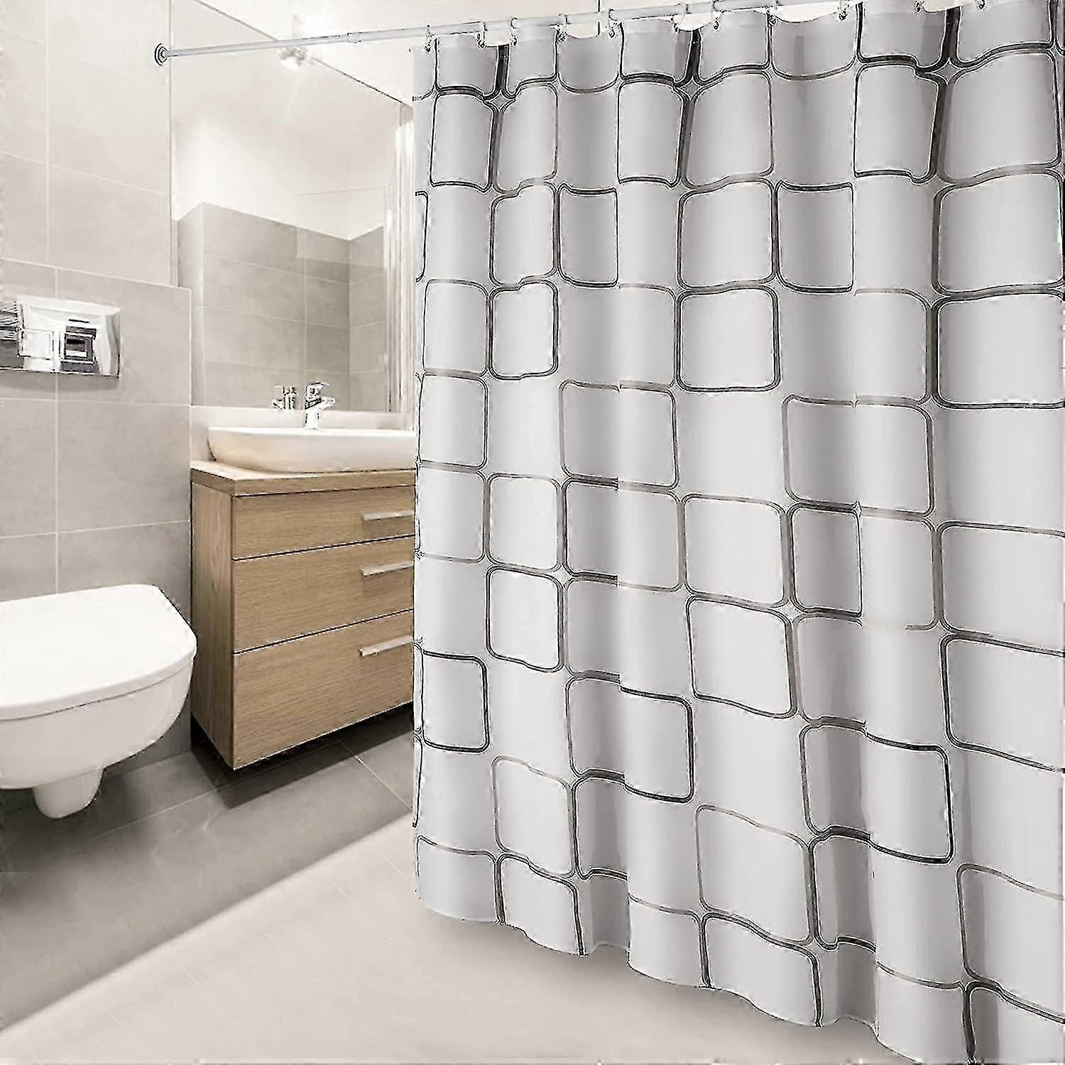 Breathable Waterproof Polyester Shower Curtain
