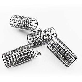 Ronde metalen karperhengel met kunstaas, vishengel met kunstaas, visaccessoire, aasmandje, visval.