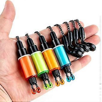 4 Pcs/Set Fishing Swinger Bite Alarms Indicator Adjustable Fishing Line Clip Chain Swinger for Night Fishing_cc