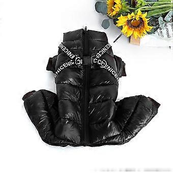 Winter Dog Clothes Super Warm Pet Dog Jacket Coat With Harness Waterproof Puppy Clothing Hoodies For Small Medium Dogs Outfit