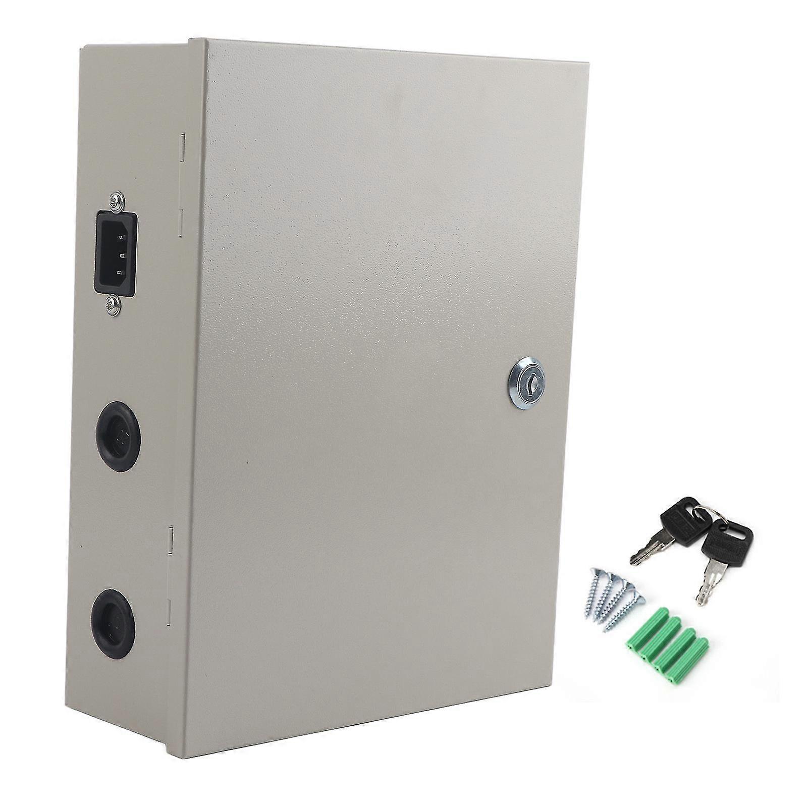 Ouitble Access Controller Power Supply Box Access Control Power Supply Box UPS 12V 10A with Delayed Power-Off Function