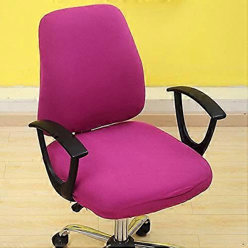 2pcs Universal Elastic Spandex Office Chair Cover Set, Stretch Split Back Computer Chair Protector