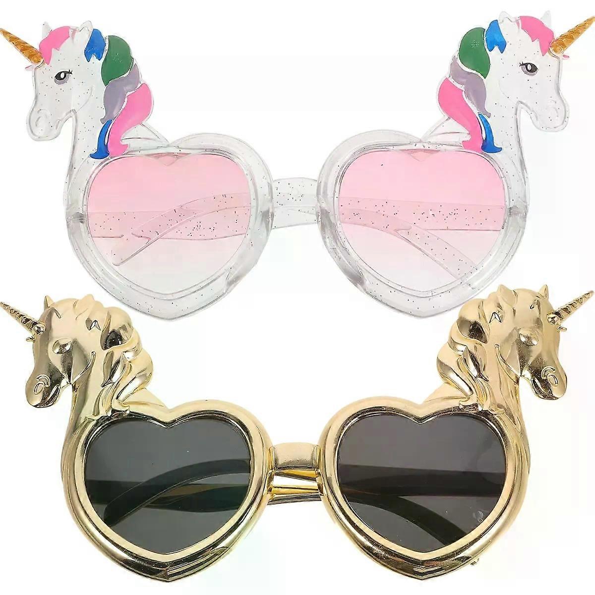 Party Glasses 2pcs PC Funny Decorative Smooth