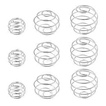 Ball 9 stuks roestvrij staal flessenmixer lente kogeltype proteïne shaker
