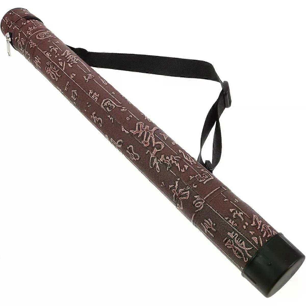 G Bamboo Flute Storage Case with Strap, Waterproof Double Layer