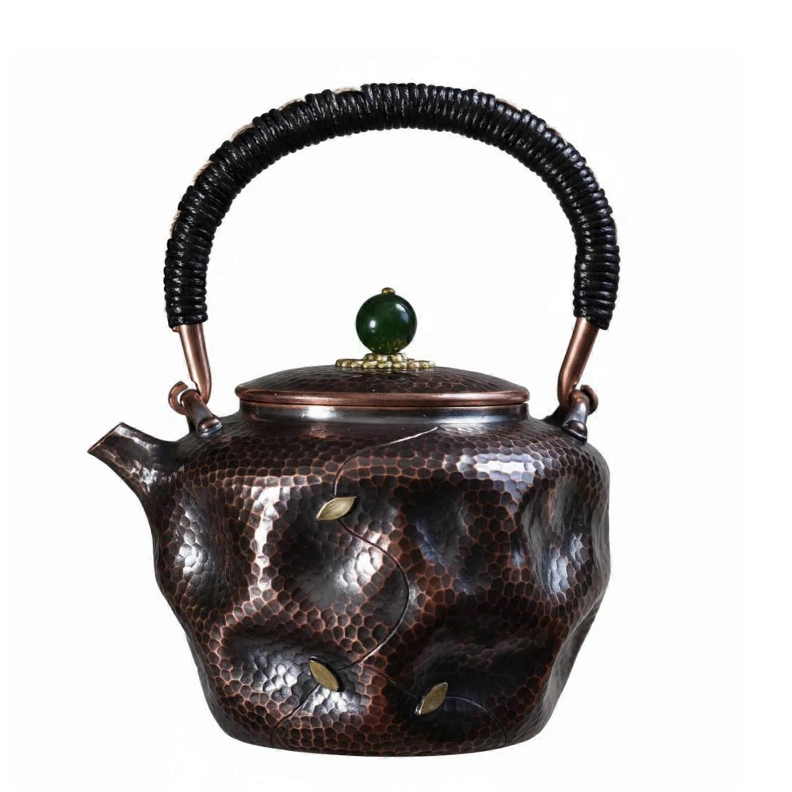 Hammered Copper Teapot Artisanal Cookware