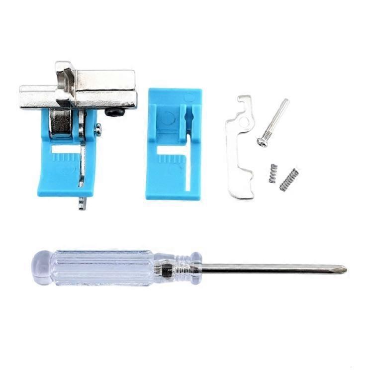 Sewing Machine Presser Foot Extended Base Designs Solid Plastic Builds Efficient Cloth Feeding Performances