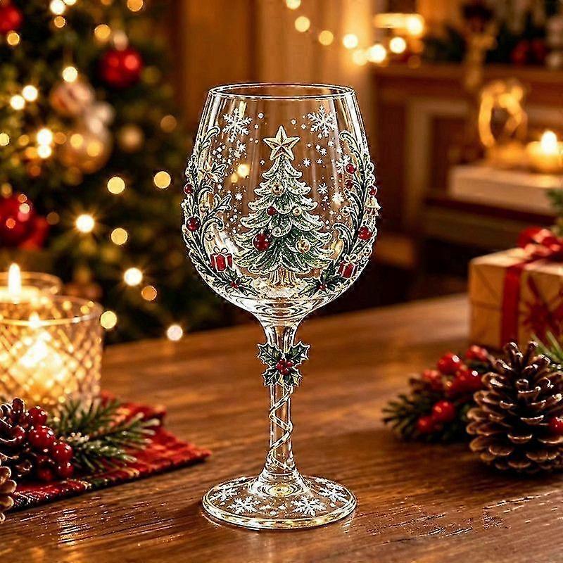 Snowflake Tree Raised Pattern Goblet