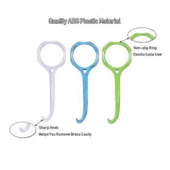 Invisible Removable Braces & Oral Care Disassembly, 4 Pcs Clear Aligner Remover Tool Accessories - 4 Colors