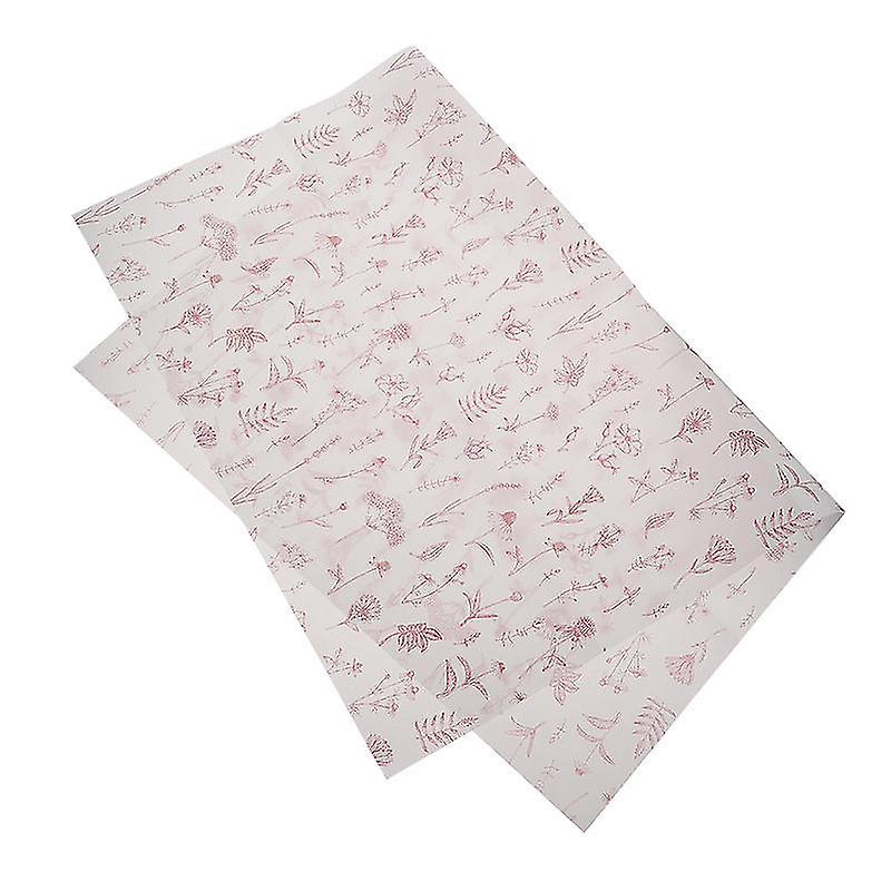 70X50cm Red Wrapping Paper 5 Sheets Cake Sandwich Wrapping Paper Baking Paper Portable Packing Oilpa
