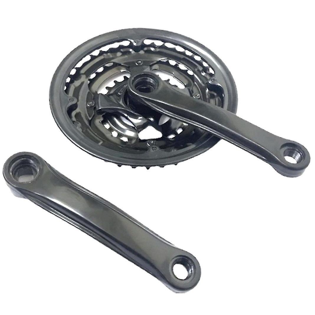 Mountain Bike Triple Crankset With Bottom Bracket 170mm Crank Arm(black)(1pcs) -e