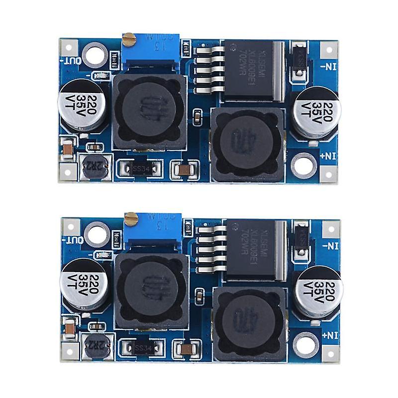 2Pcs Adjustable DC-DC Boost Converter Automatic Wide Voltage Regulator XL6009 Voltage Module