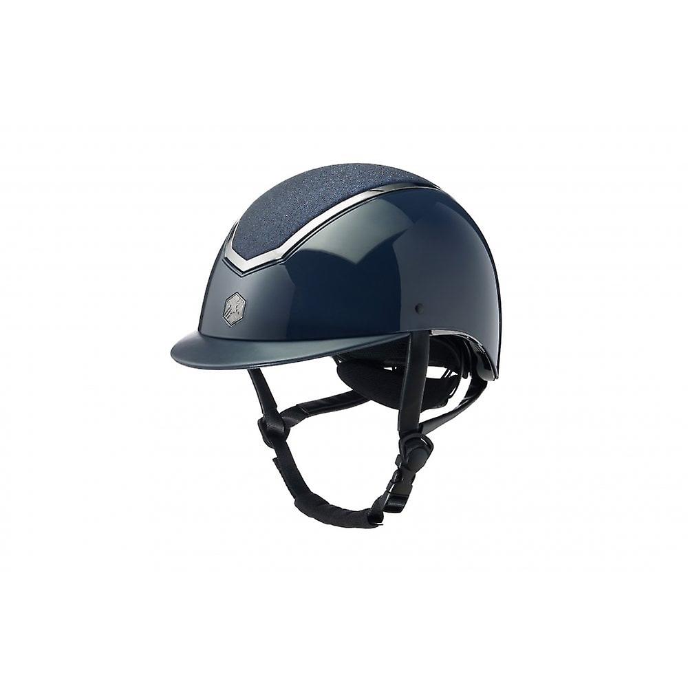 Women's Charles Owen Kylo Sparkly Riding Hat - Navy Gloss/pewter