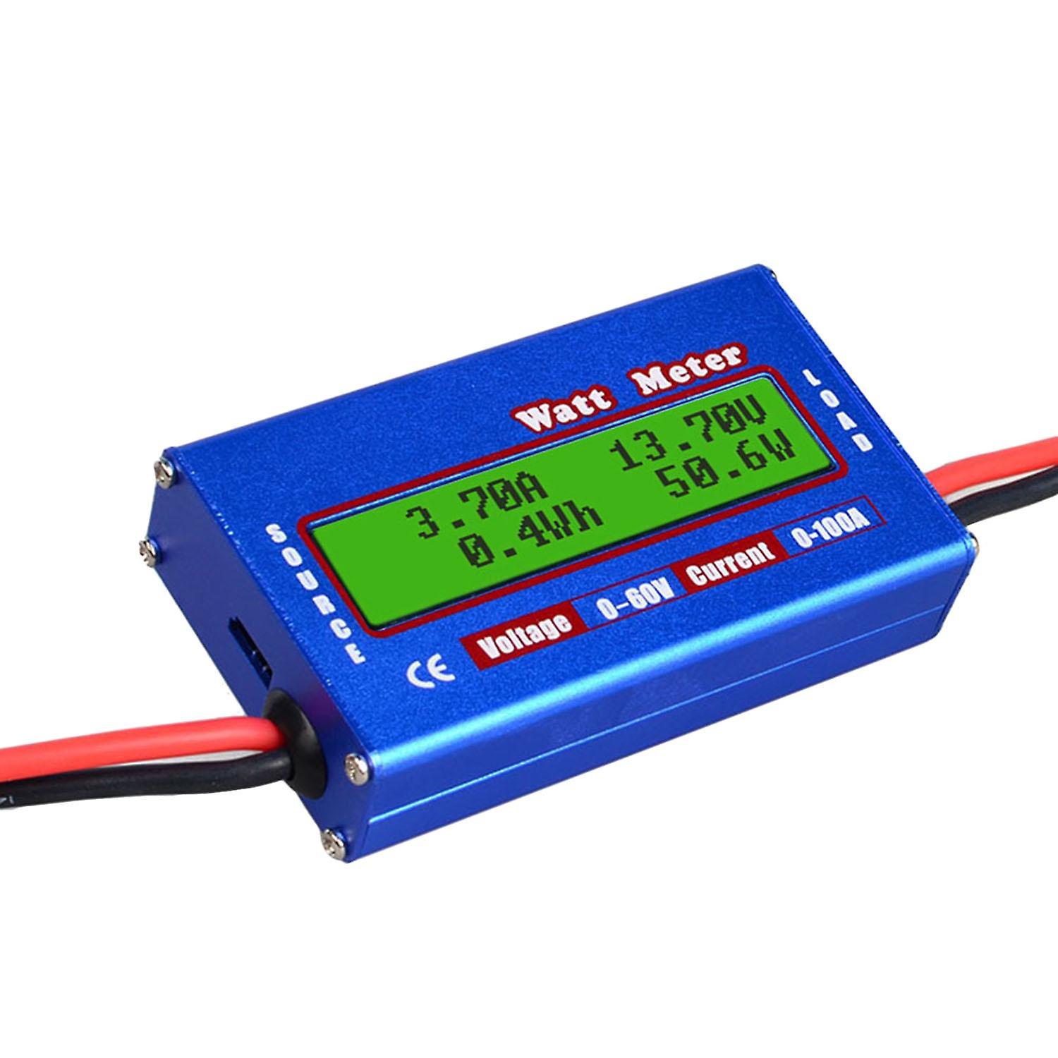 RC Watt Meter 100A Power Analyzer Digital LCD Balance Battery Voltage Checker