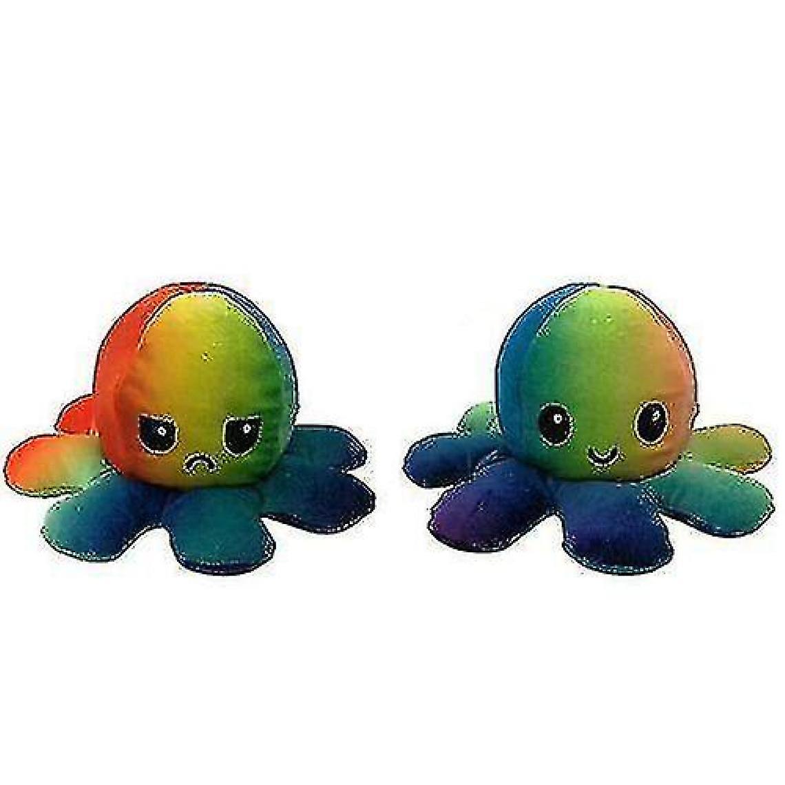 Soft Reversible Simulation Poush Polde Doll Couterainbow Colors