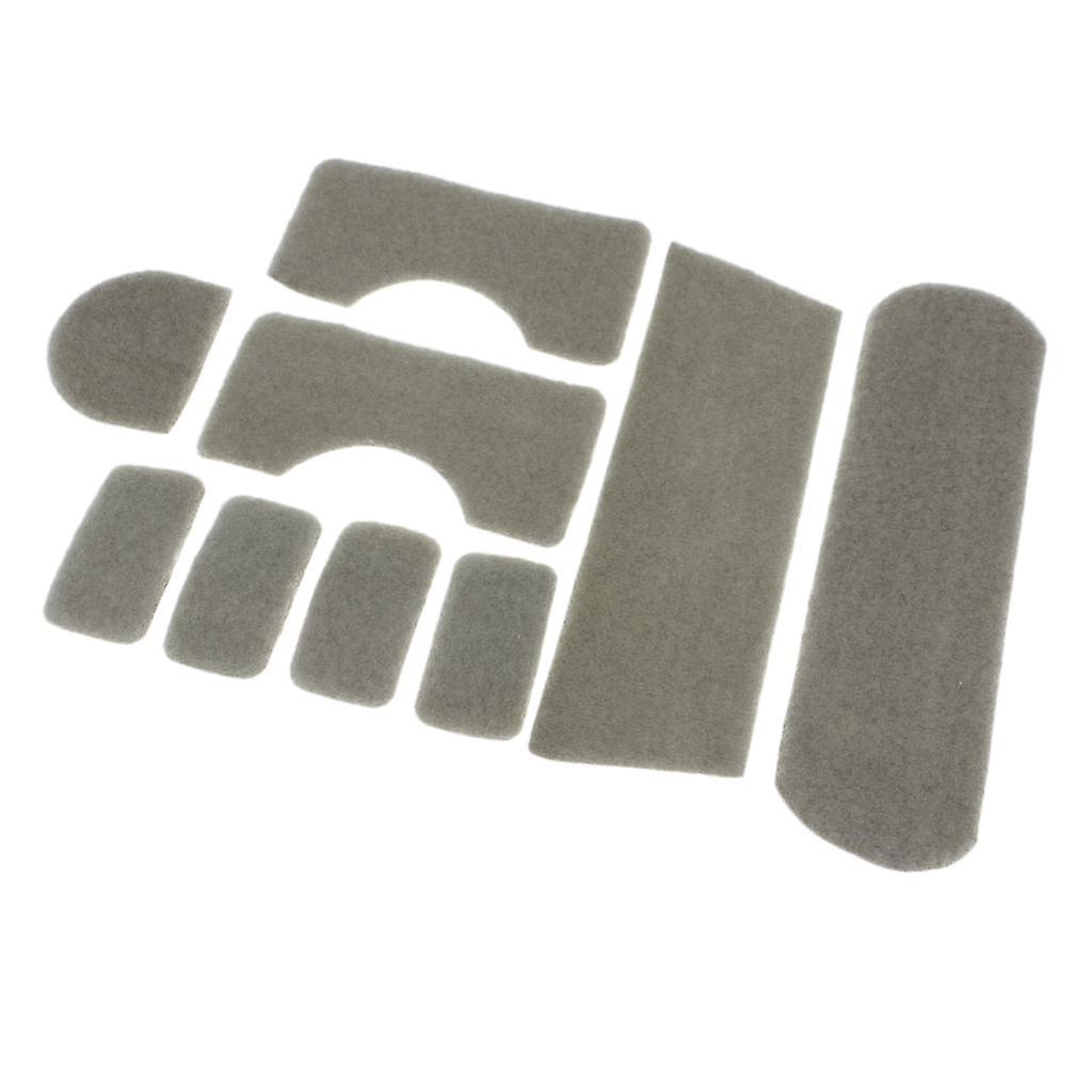9pcs Tactical Helmet Sticker Patch Hook and Loop for MICH Hunting Helmet Gray