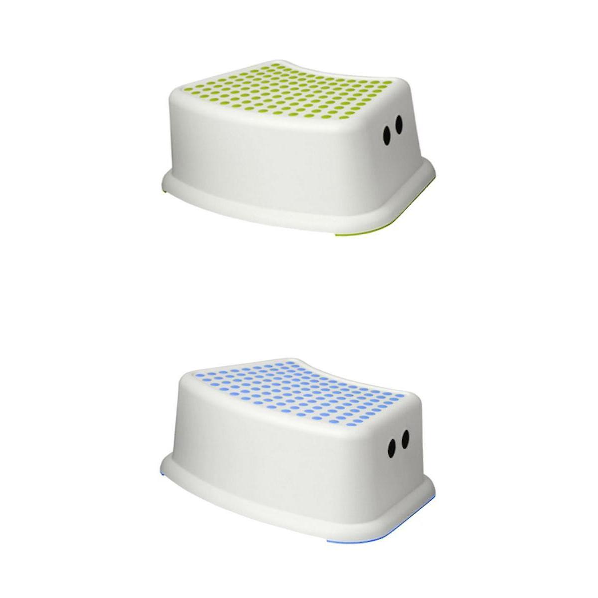 2pcs Step Stool for Kids Child Toilet Training Seat with Anti Slip Surface