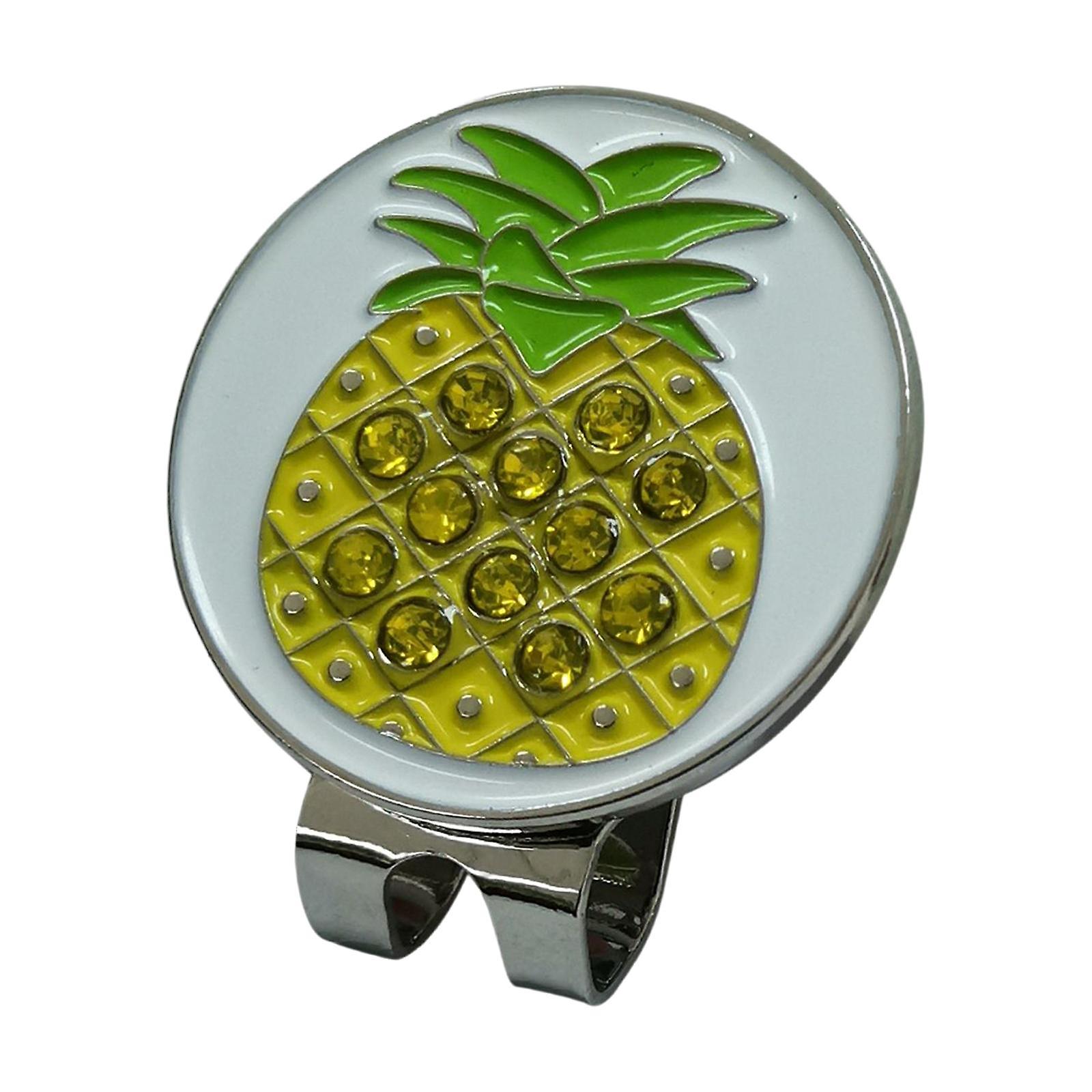 Golf Ball Marker Durable Lightweight Holder for Golf Accessories Pineapple