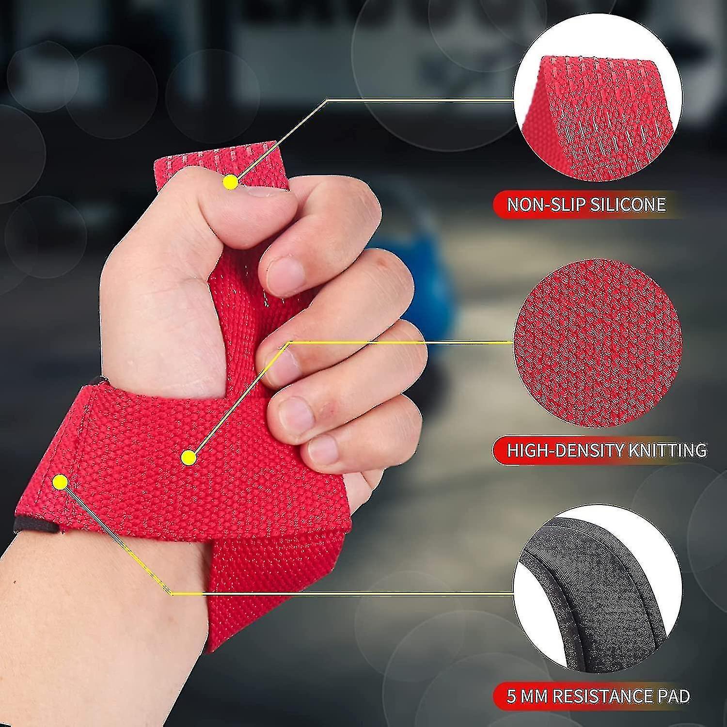 Skdk Lifting Wrist Straps For Weightlifting, Bodybuilding, Powerlifting, Strength Training, Deadlift