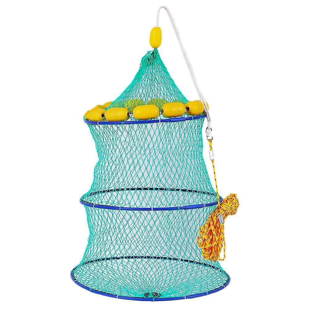 Foldable Fishing Nets Round Fish Mesh Cage Folding Fishing Landing Net Fishing Accessories Fishing G