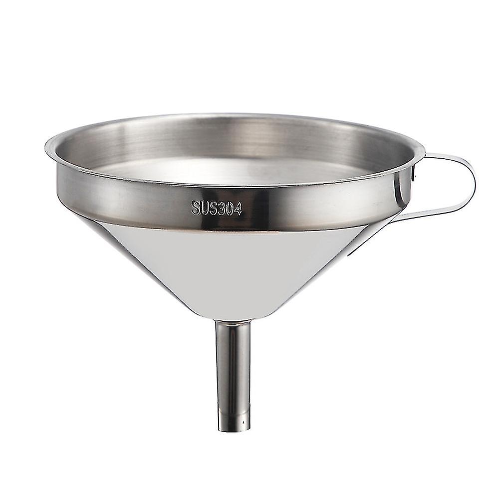 Stainless Steel Funnel with Filter Kitchen Strainer Funnel for Liquid Powdered Items
