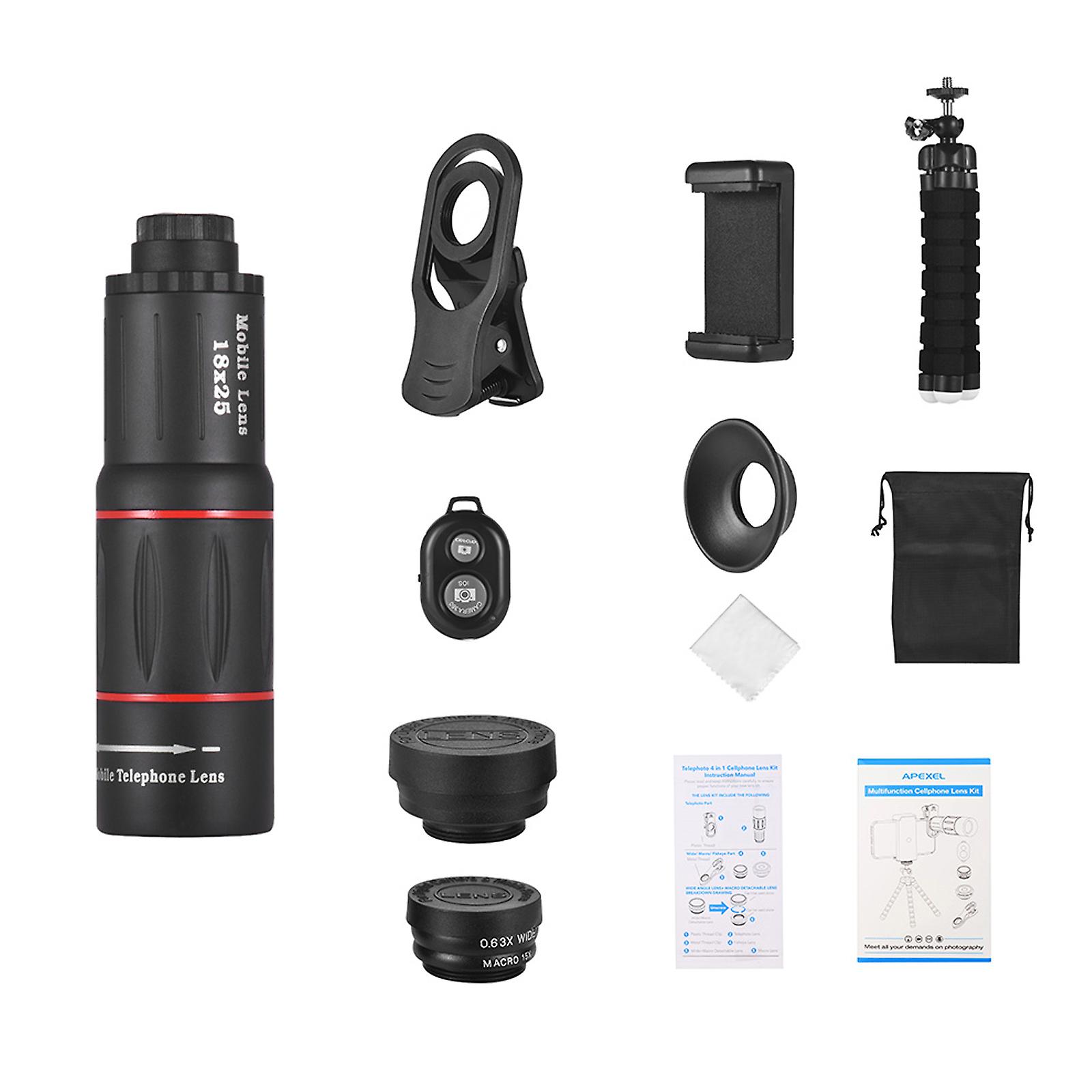 Telephoto 4 In 1 Cellphone Lens Universal Kit