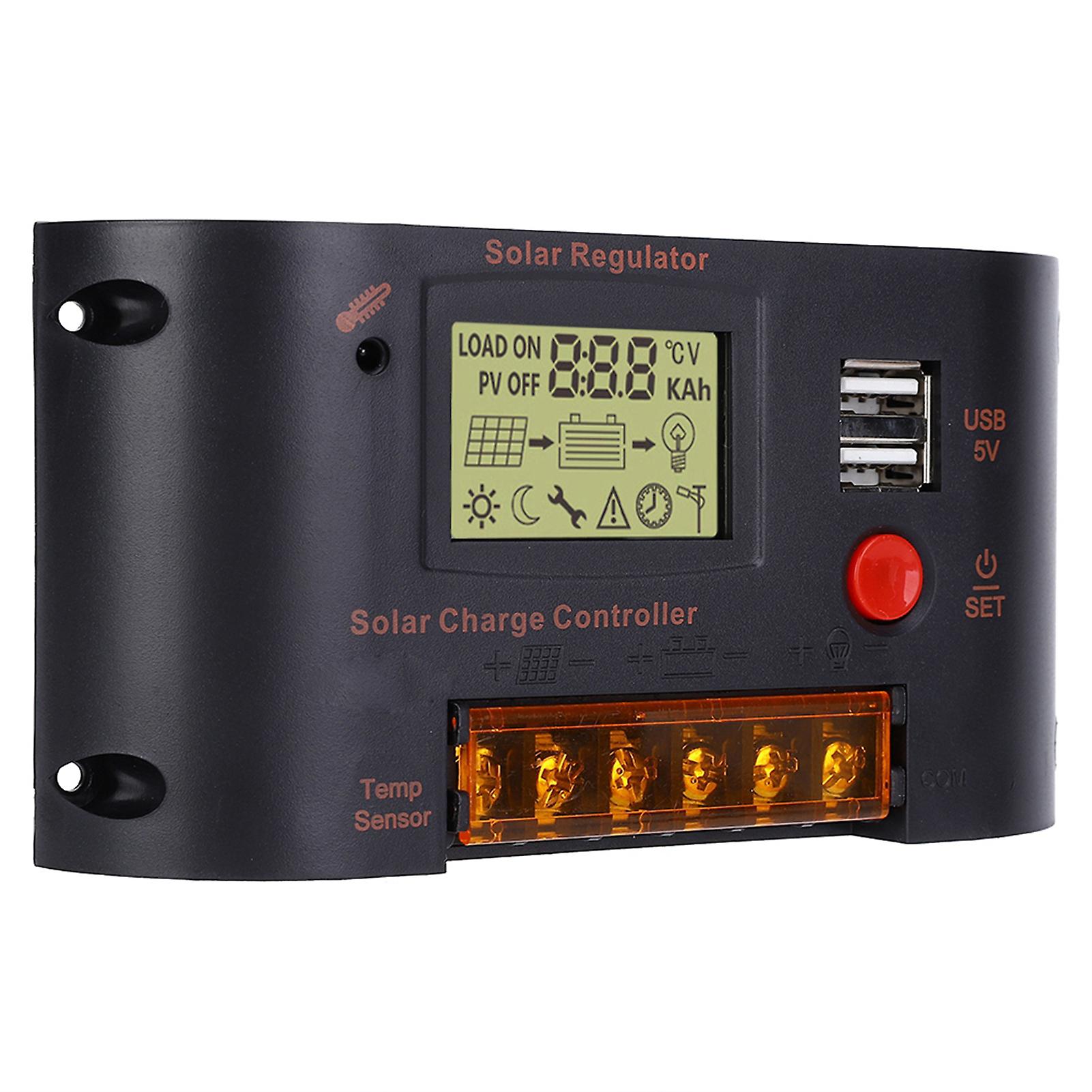 Solar Panel Regulator, 10A Photovoltaic Power Generation Controller for Lead Acid Battery