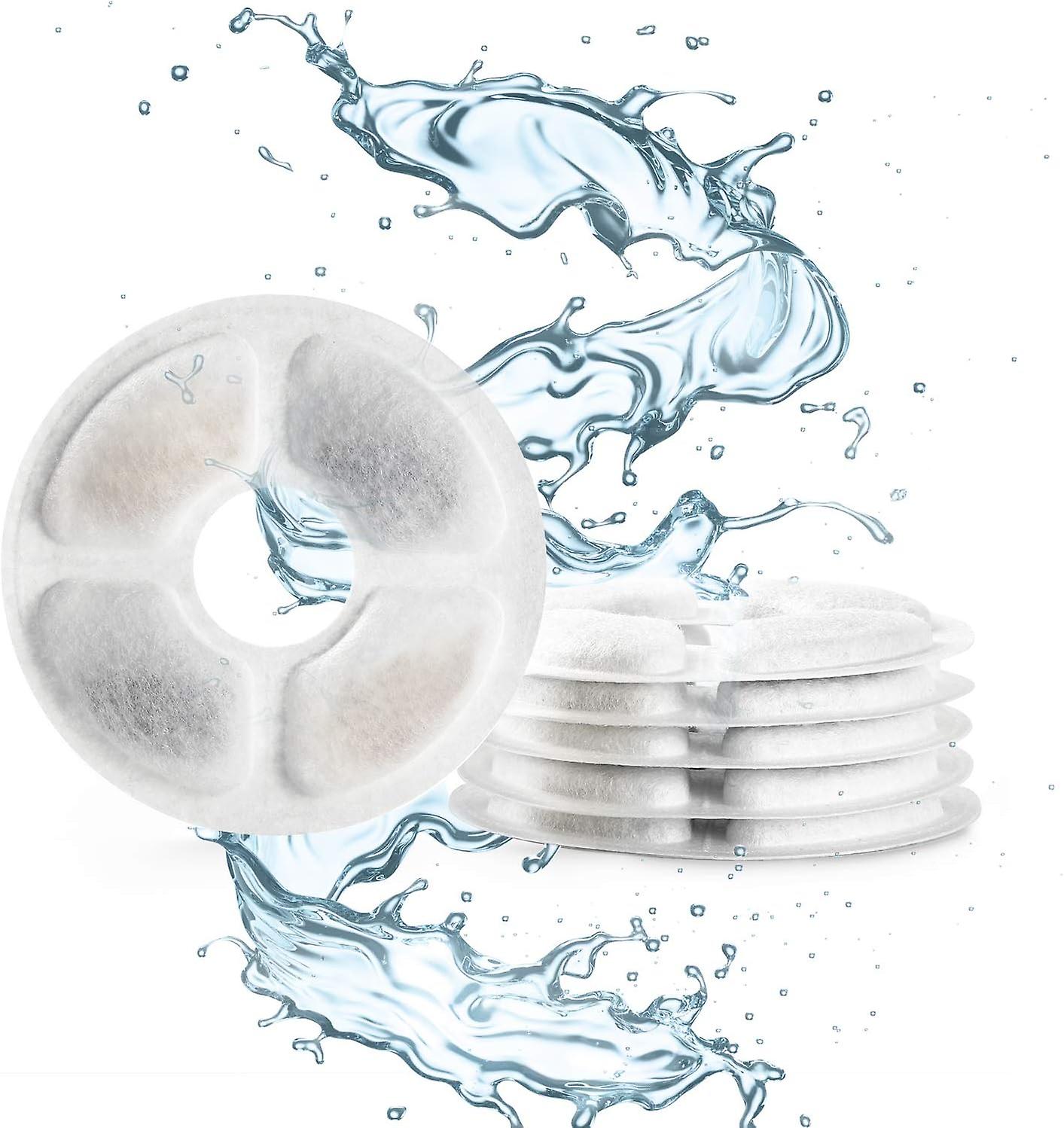 Cat Water Fountain Filter, 6 Cat Fountain Filters, Cat Water Fountain Filter, Filters Contain Activated Carbon and Ion Exchange Resin