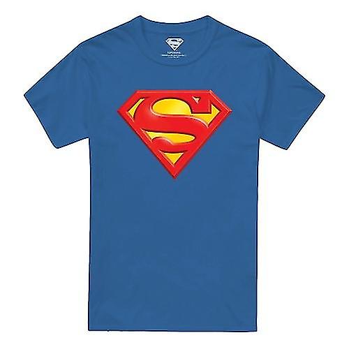 Superman Mens Embossed Logo T-Shirt