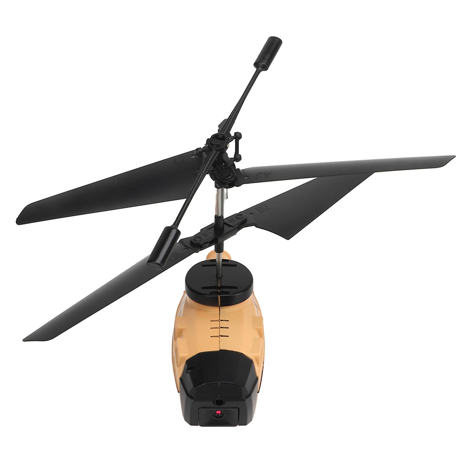 Remote Control Helicopter Automatic Obstacle Avoidance 4k Dual Camera High Definition Aerial Photography Helicopter Toy for Boys Adults Earthy Yellow