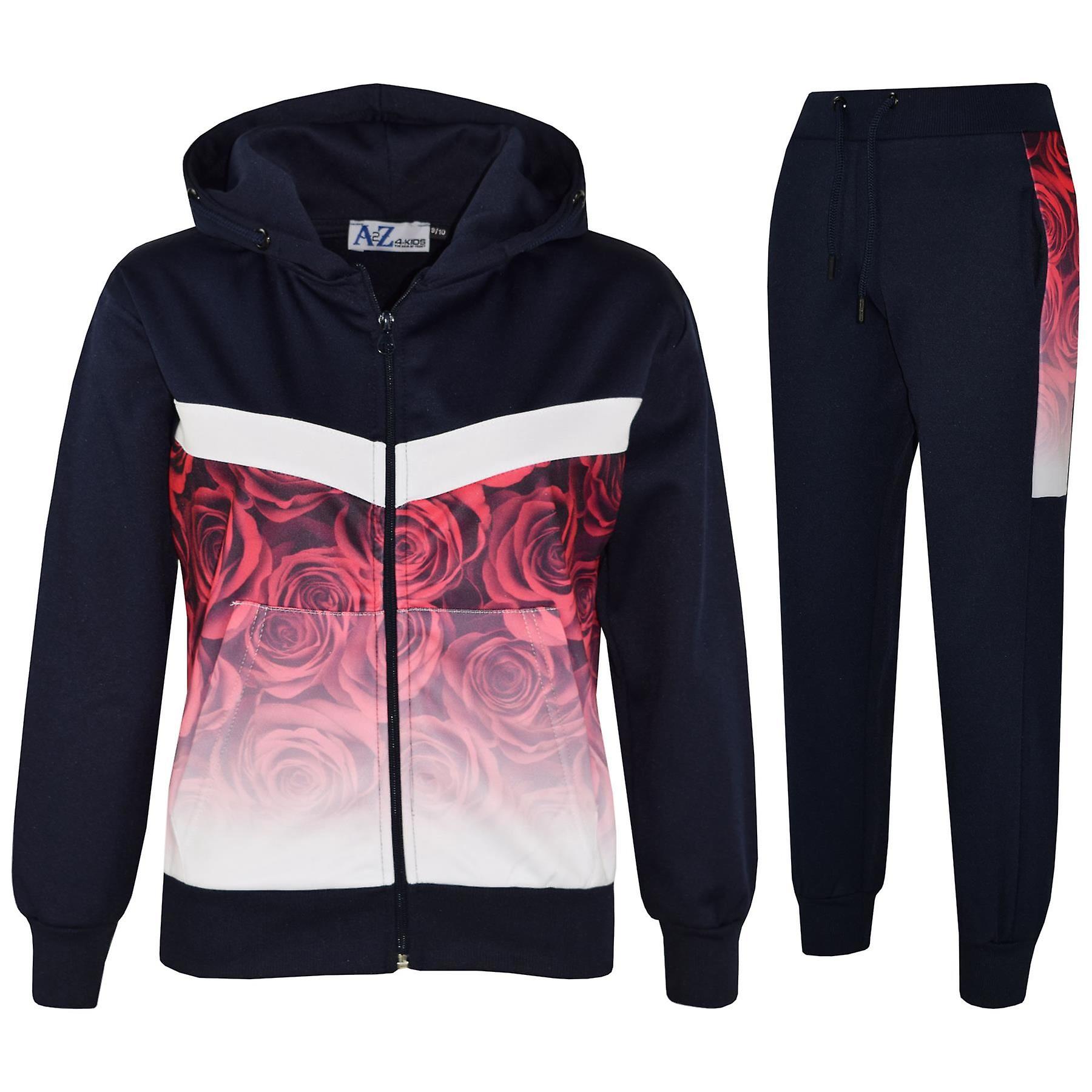 Kids Unisex A2Z 3D Roses Print Tracksuit