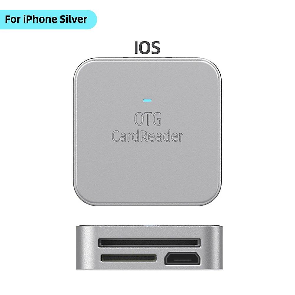 For iPhone 2 in 1 SD TF Card Reader Portable External Memory Card Adaptador for iPhone14/13/12 Micro Type C Tablet~28163