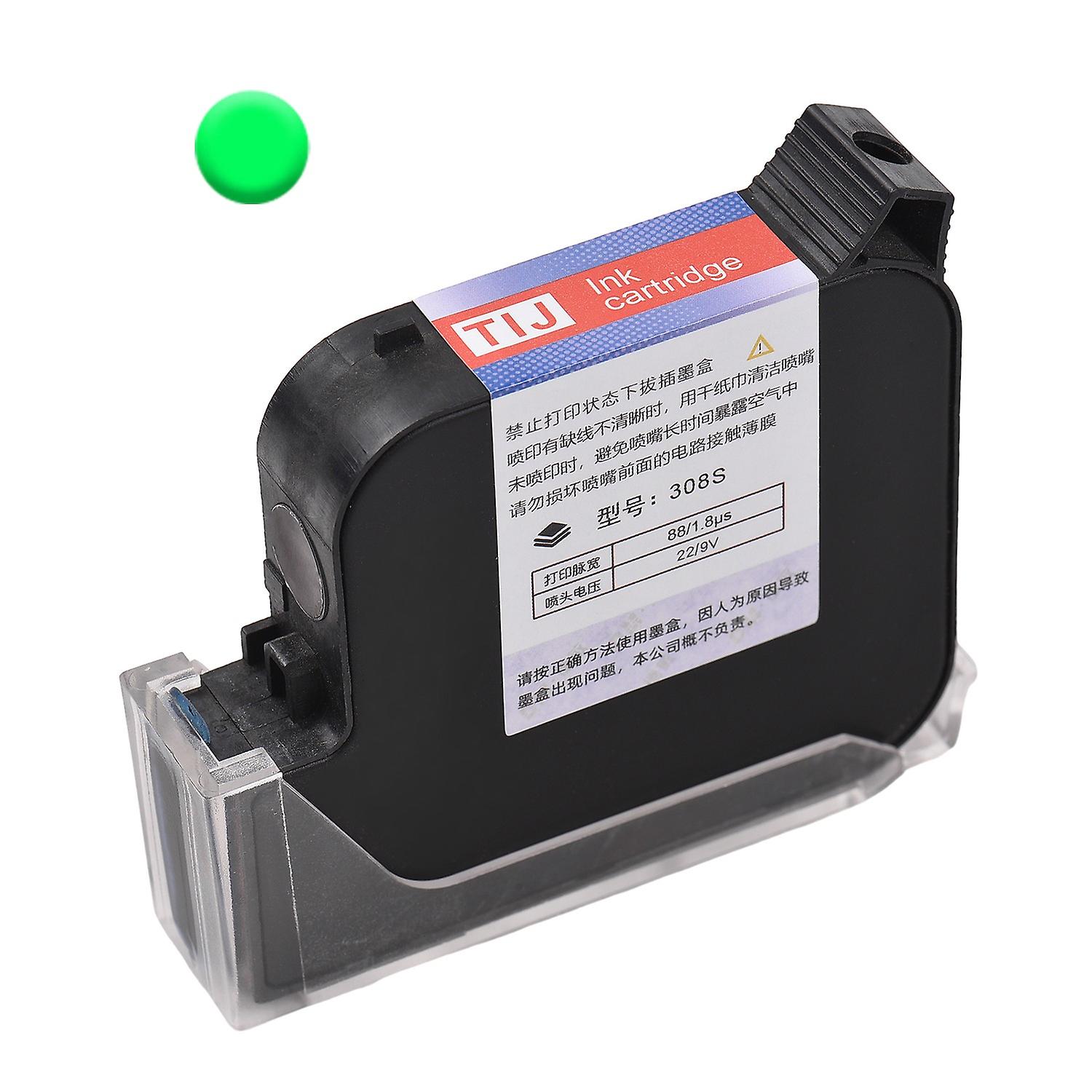 308S Ink Cartridge Replacement Quick-Drying 45ml for M20/T50 Handheld Inkjet Printer(Green)