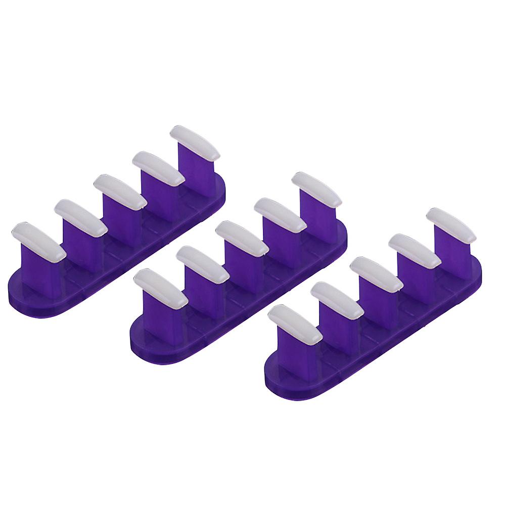 Nail Tip Display Stand Holder Practice Set Art Training Manicure Tool & Nail Tips (Purple)