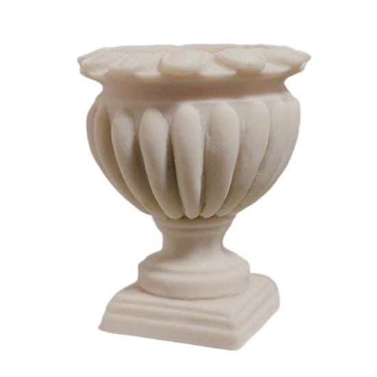 Nukkekodin kukkaruukku, miniatyyri roomalainen pylväsmallilelu, hartsiminiatyyritarvikkeet, mikromaisemakoristeet nukkekodin sisustukseen