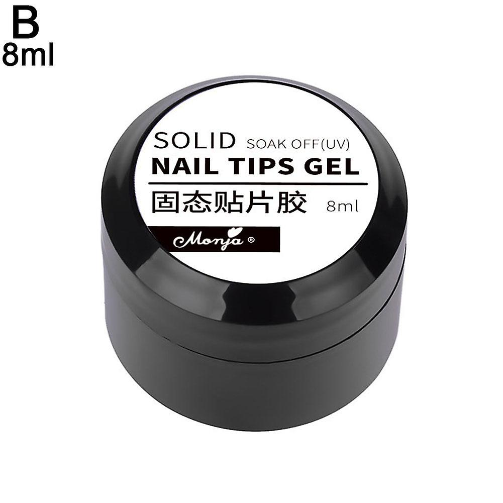 Solid State Nail Glue Gel Transforms to Solid No Sticky Hands Strong Bond for Nail Tips
