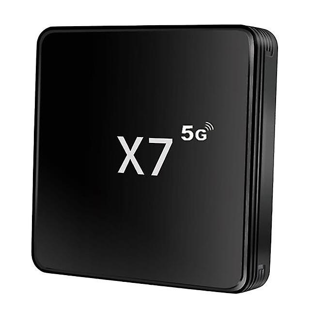 X7 تف بوكس 1 جيجابايت + 8 جيجابايت أملوجيك S905l2 رباعية النواة ثنائي النطاق 2.4g / 5g واي فاي 4k هدمي الروبوت 7.1 ميديا بلاير مجموعة أعلى مربع