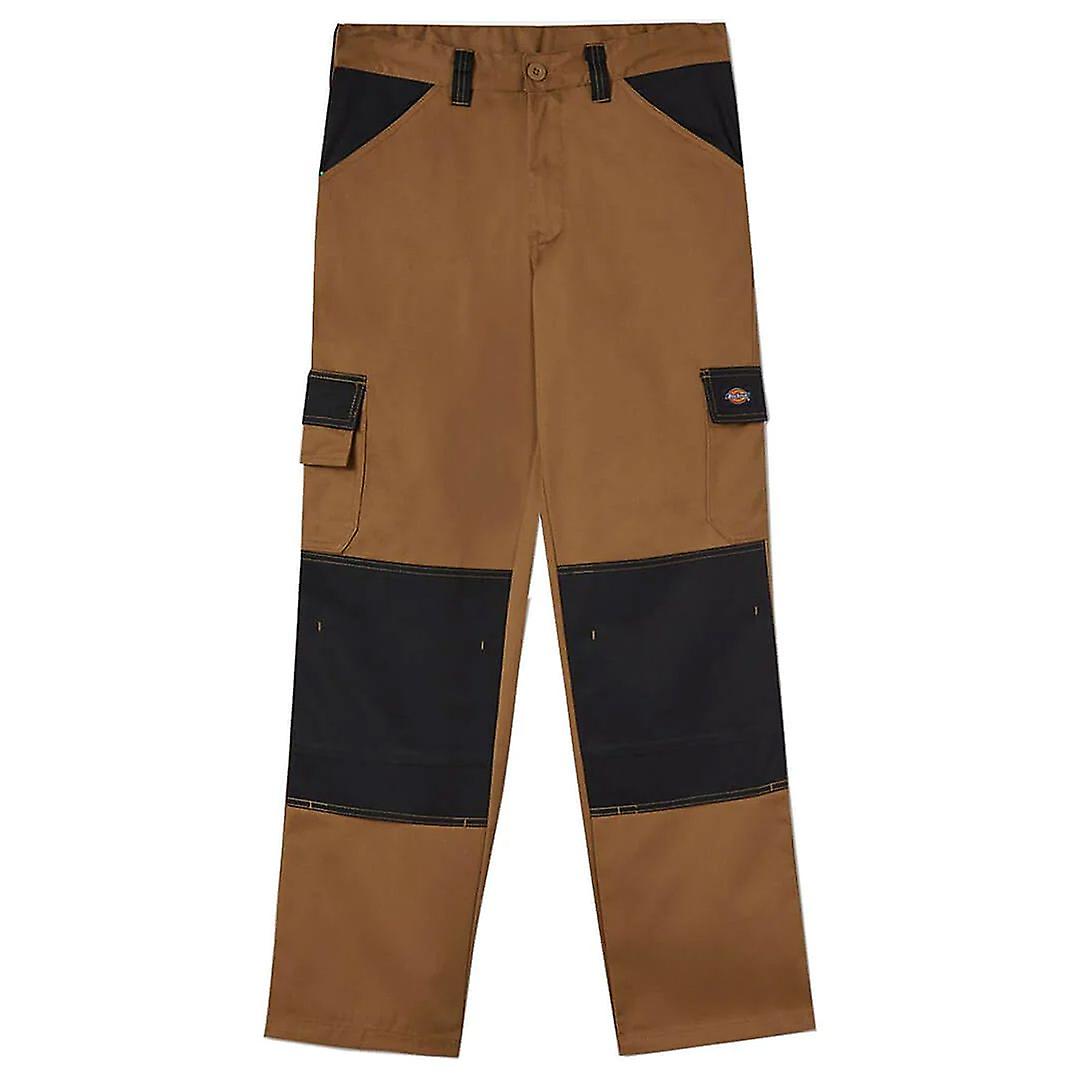 Dickies Regular Fit Multi Pockets Mens Khaki/Black Everyday Workwear Trousers DK0A4YWHC67