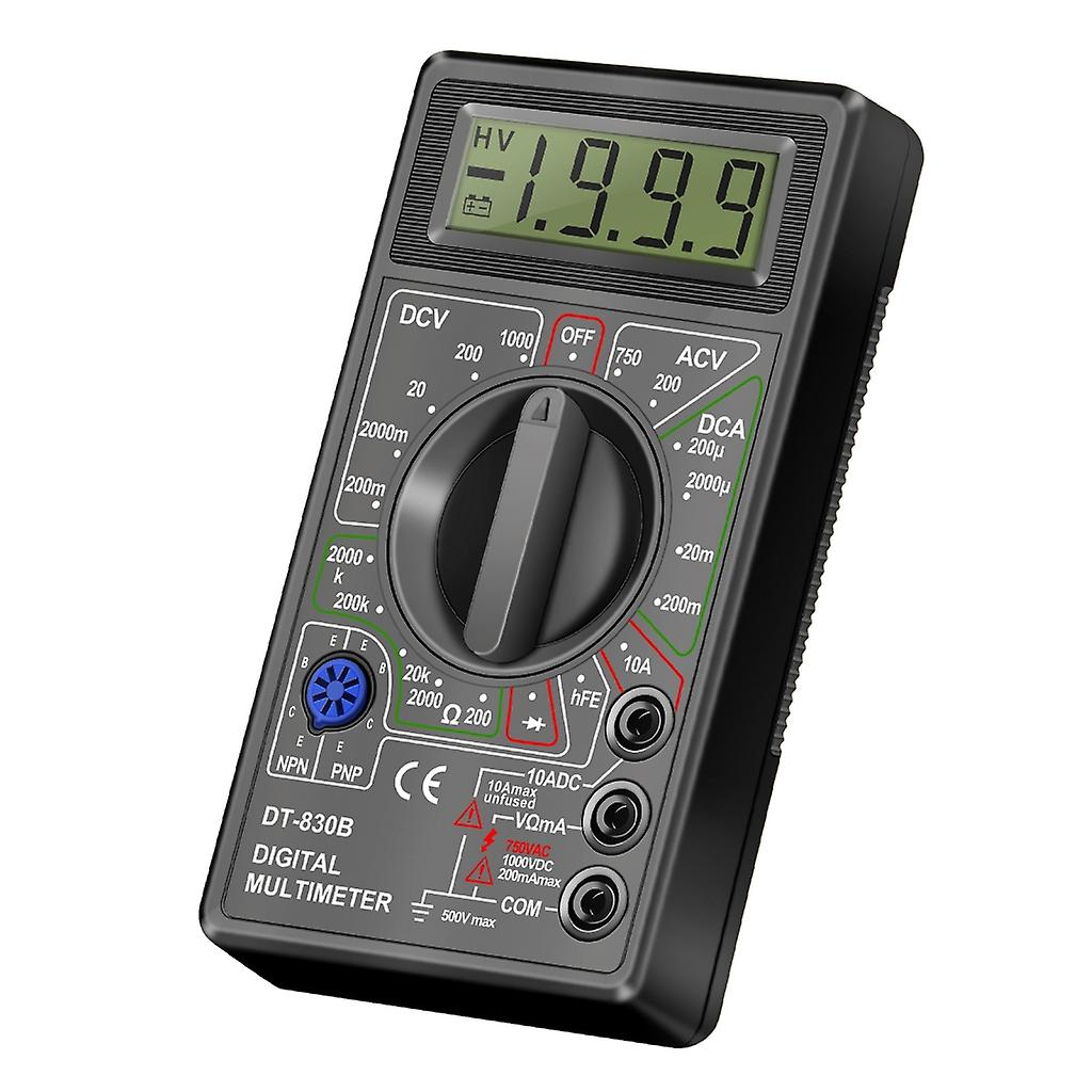DT-830B Multimeter LCD Auto Range Digital Voltmeter Ohmmeter Volt Tester
