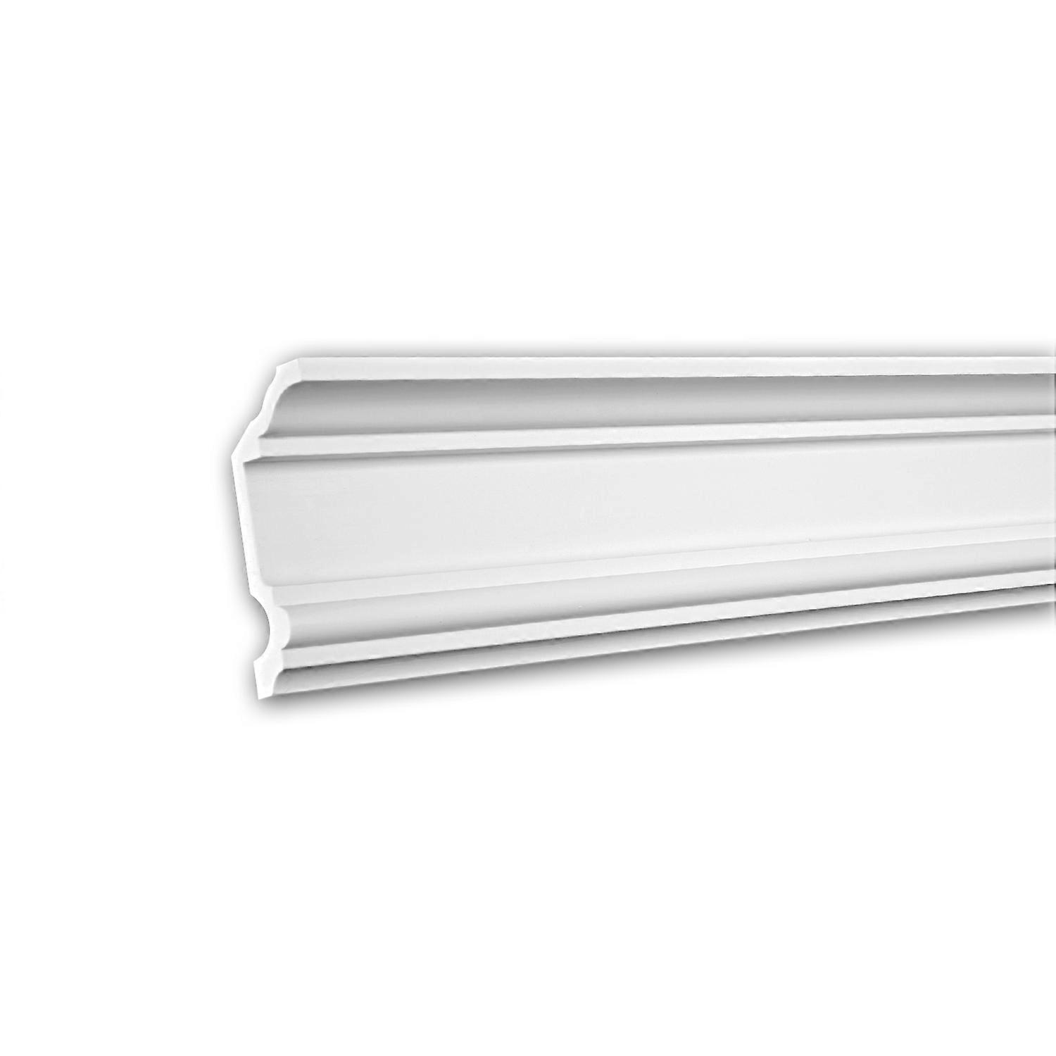 e-Delux GmbH 1 x Corniche 150177F Profhome blanc Polyuréthane prétraité léger, solide, indéformable