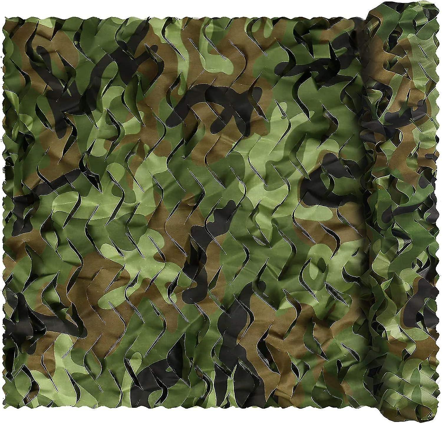 Woodland Military Network Camouflage Netting Light Weight Durable No Grid for Shade Sun Protection D