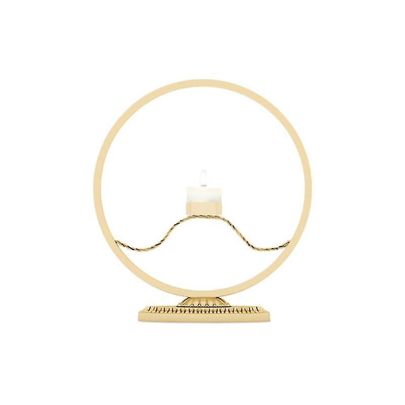 1pcs Round Iron Candlestick