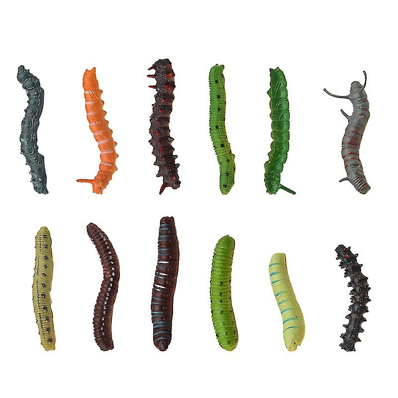 24pcs Caterpillar Figurine Toy