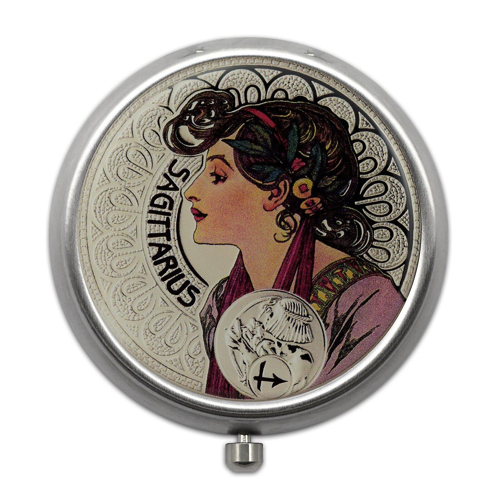 Pill Box with 12 Zodiac Signs - Sagittarius